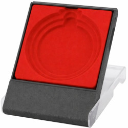 Коробка під медаль прозора (червона) д. 50, 60,