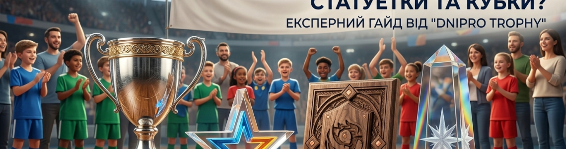 Метал, акрил, дерево чи скло: з чого роблять сучасні статуетки та кубки?
